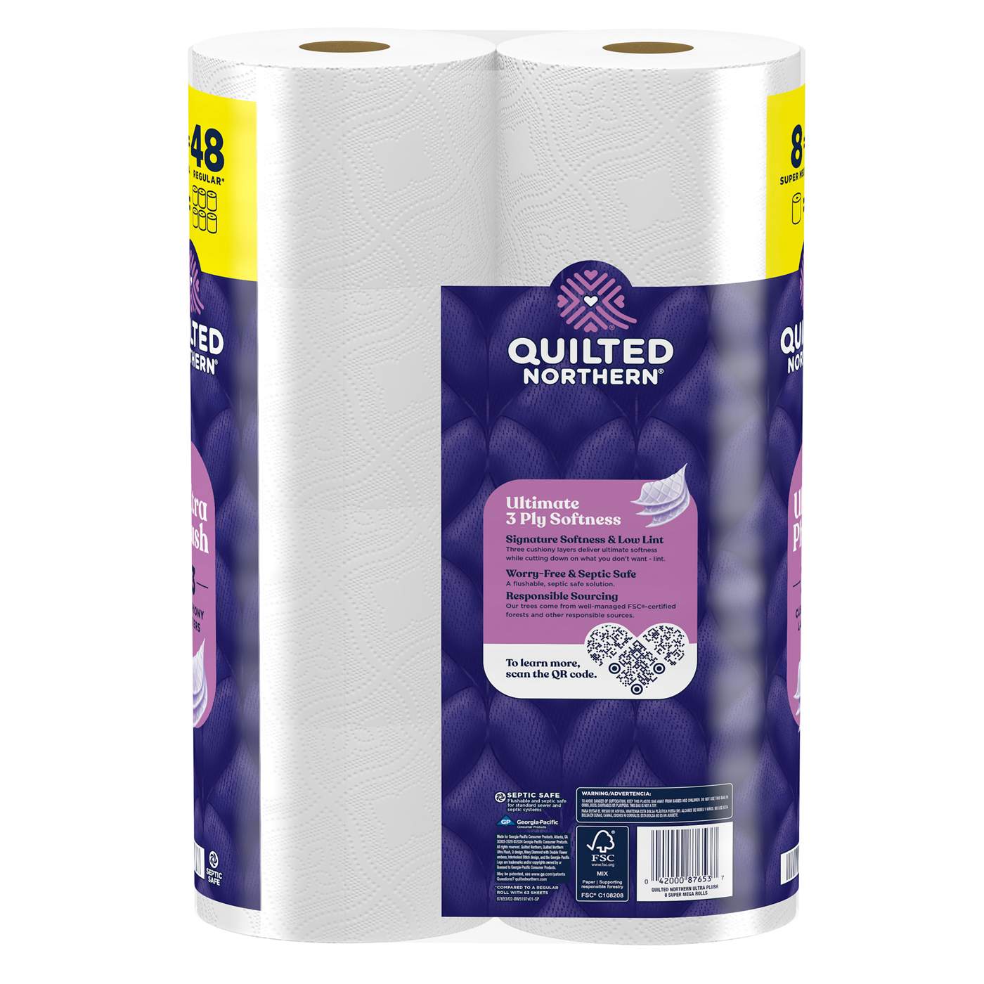 Quilted Northern Ultra Plush Toilet Paper; image 2 of 2