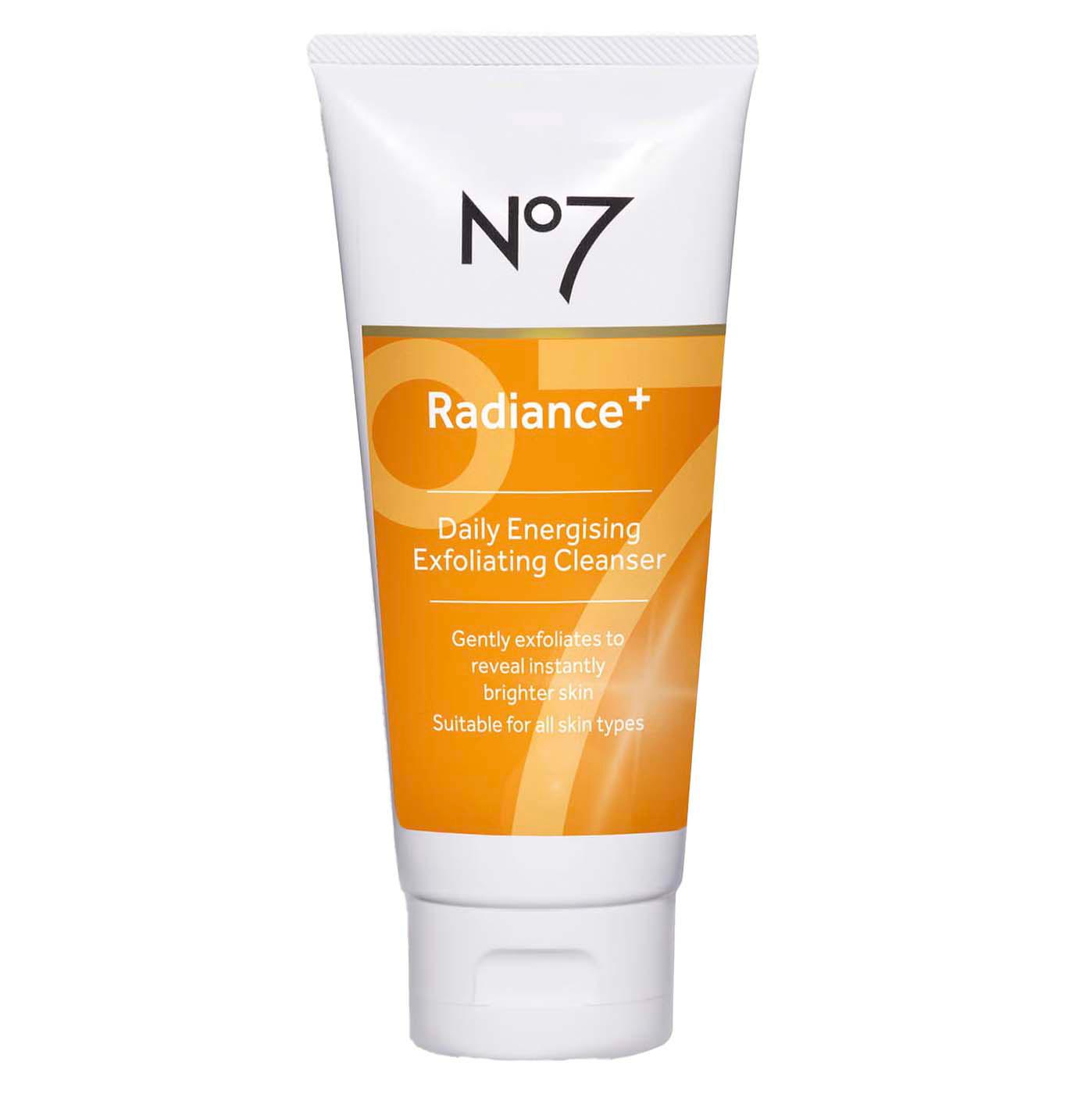 No7 Radiance+ Daily Energizing Exfoliating Cleanser; image 1 of 2