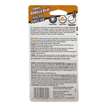 Gorilla Micro Precise Clear Glue, 0.17 oz