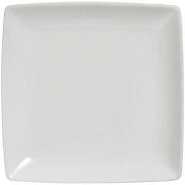 our goods Square Porcelain Salad Plate - White, 8''