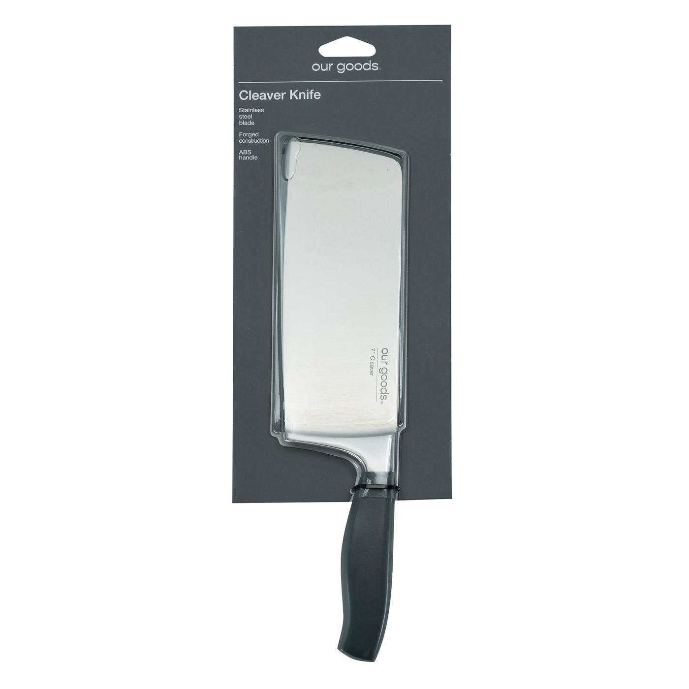 our goods Cleaver Knife With Sheath; image 1 of 2