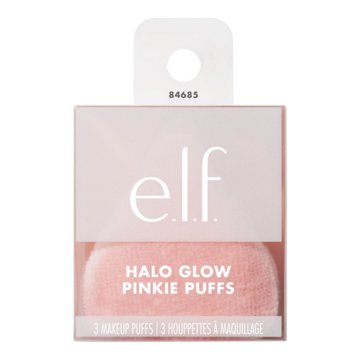 e.l.f. Halo Glow Pinkie Powder Makeup Puffs, 3 ct
