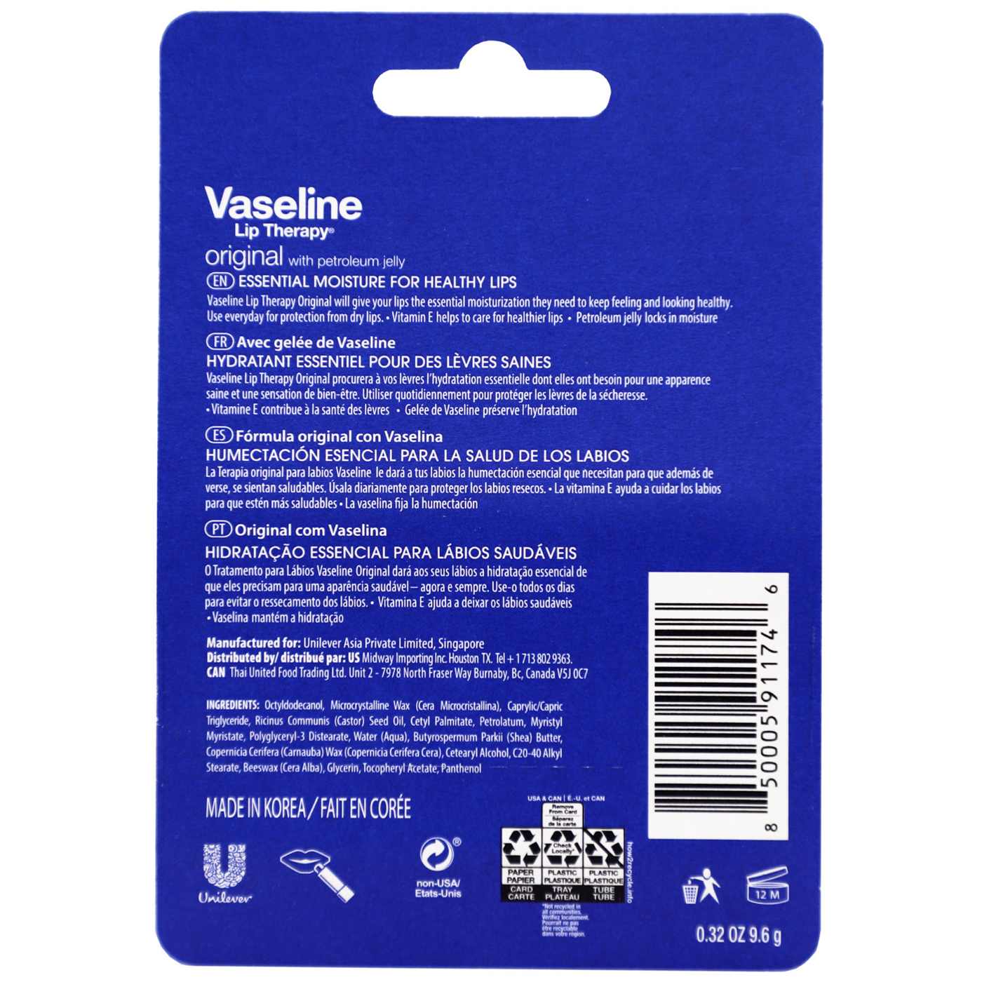 Vaseline Lip Therapy Original Lip Balm; image 2 of 2