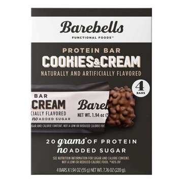 Barebells 20g Protein Bars - Cookies & Cream, 4 ct