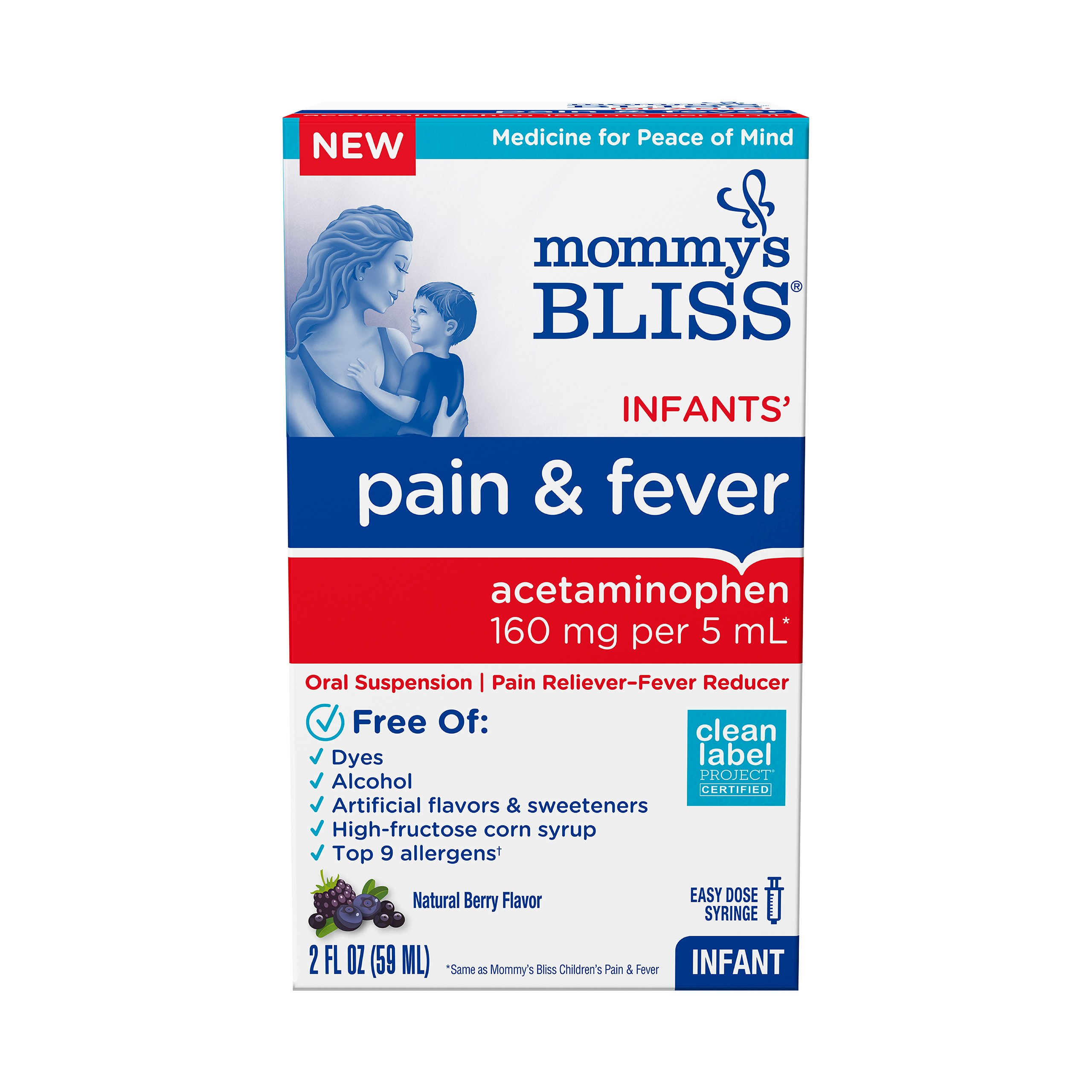 Mommy's Bliss Infants' Pain & Fever Reducer Natural Berry Shop Pain