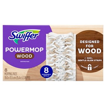 Swiffer Power Mop Wood Mopping Pads, 8 ct