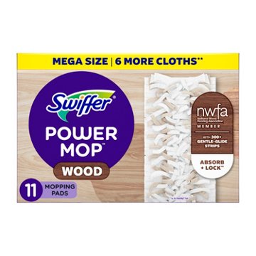 Swiffer Power Mop Wood Mopping Pads, 8 ct