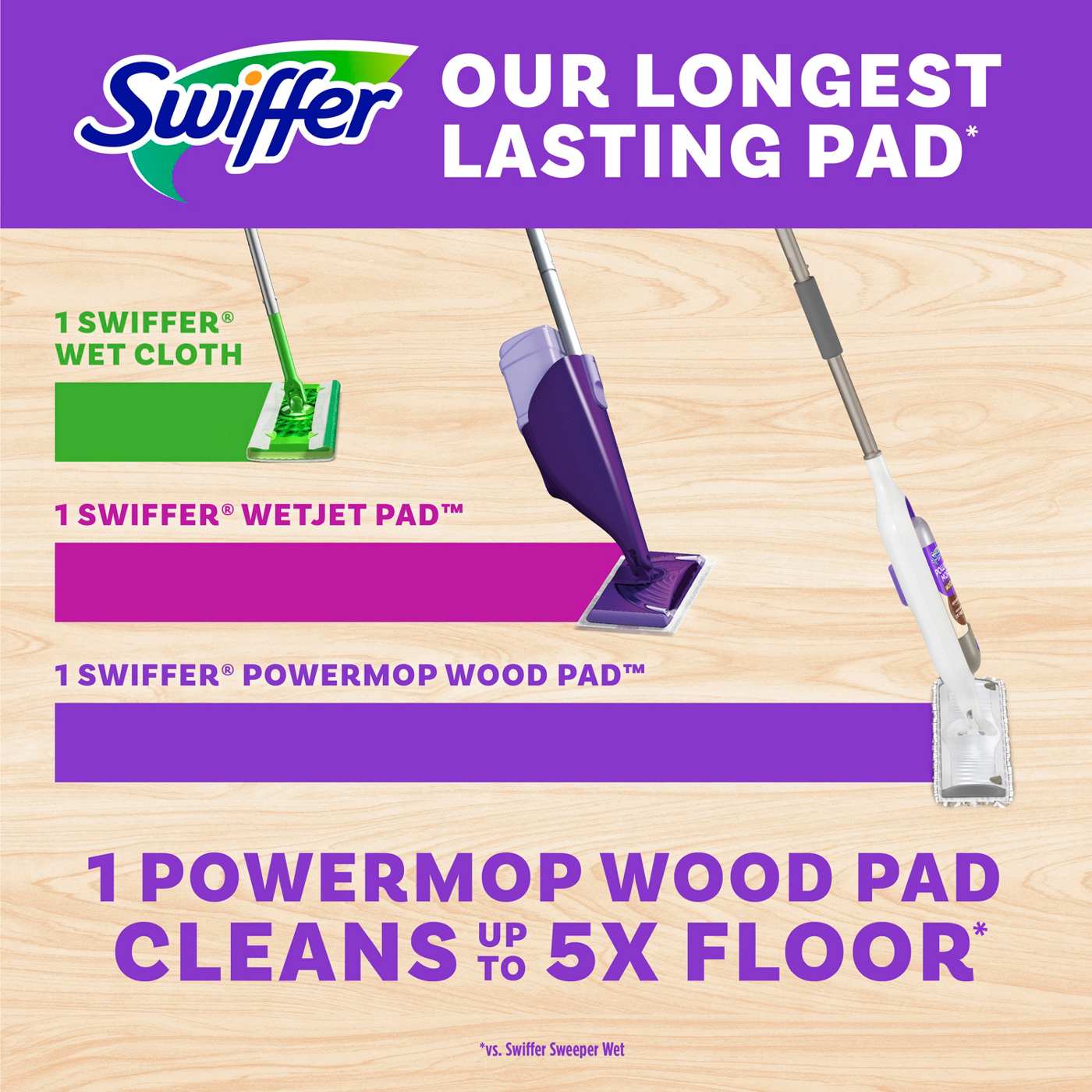 Swiffer Power Mop Wood Mopping Pads; image 6 of 7