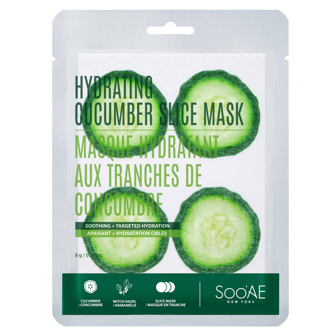 Soo'AE Hydrating Cucumber Slice Mask; image 1 of 2