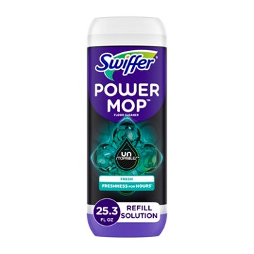 Swiffer PowerMop Floor Cleaning Solution - Unstopables Fresh Scent, 25.3 oz
