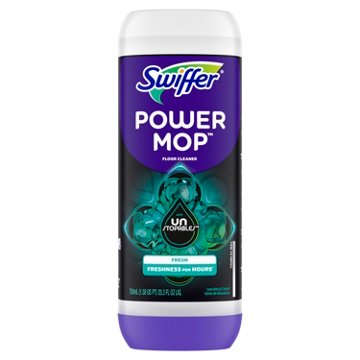 Swiffer PowerMop Floor Cleaning Solution - Unstopables Fresh Scent, 25.3 oz