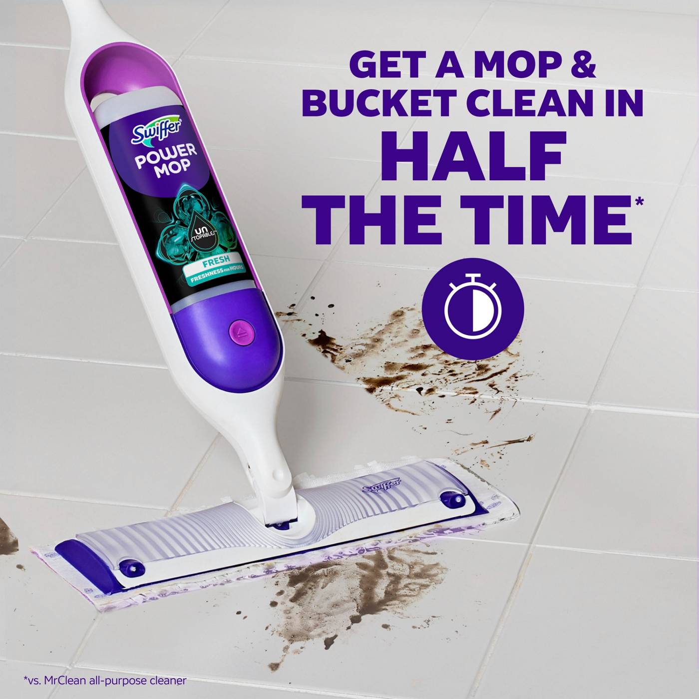 Swiffer PowerMop Floor Cleaning Solution - Unstopables Fresh Scent; image 6 of 9