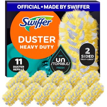 Swiffer Dusters Heavy Duty Multi-Surface Duster Refills for Cleaning - Unstopables, 11 ct