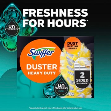 Swiffer Dusters Heavy Duty Multi-Surface Duster Refills for Cleaning - Unstopables, 6 ct
