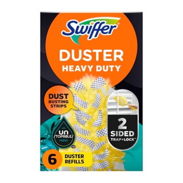 Swiffer Dusters Heavy Duty Multi-Surface Duster Refills for Cleaning - Unstopables, 6 ct