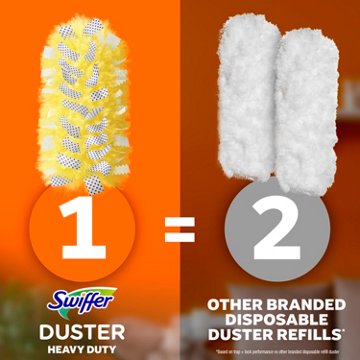 Swiffer Dusters Heavy Duty Multi-Surface Duster Refills for Cleaning - Unstopables, 6 ct