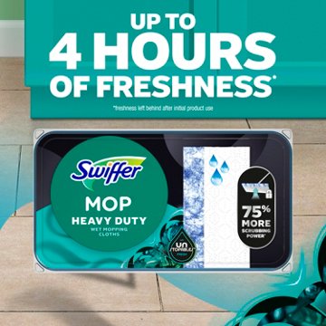 Swiffer Sweeper Heavy Duty Wet Multi-Surface Cloth Refills - Unstopables Fresh Scent, 10 ct