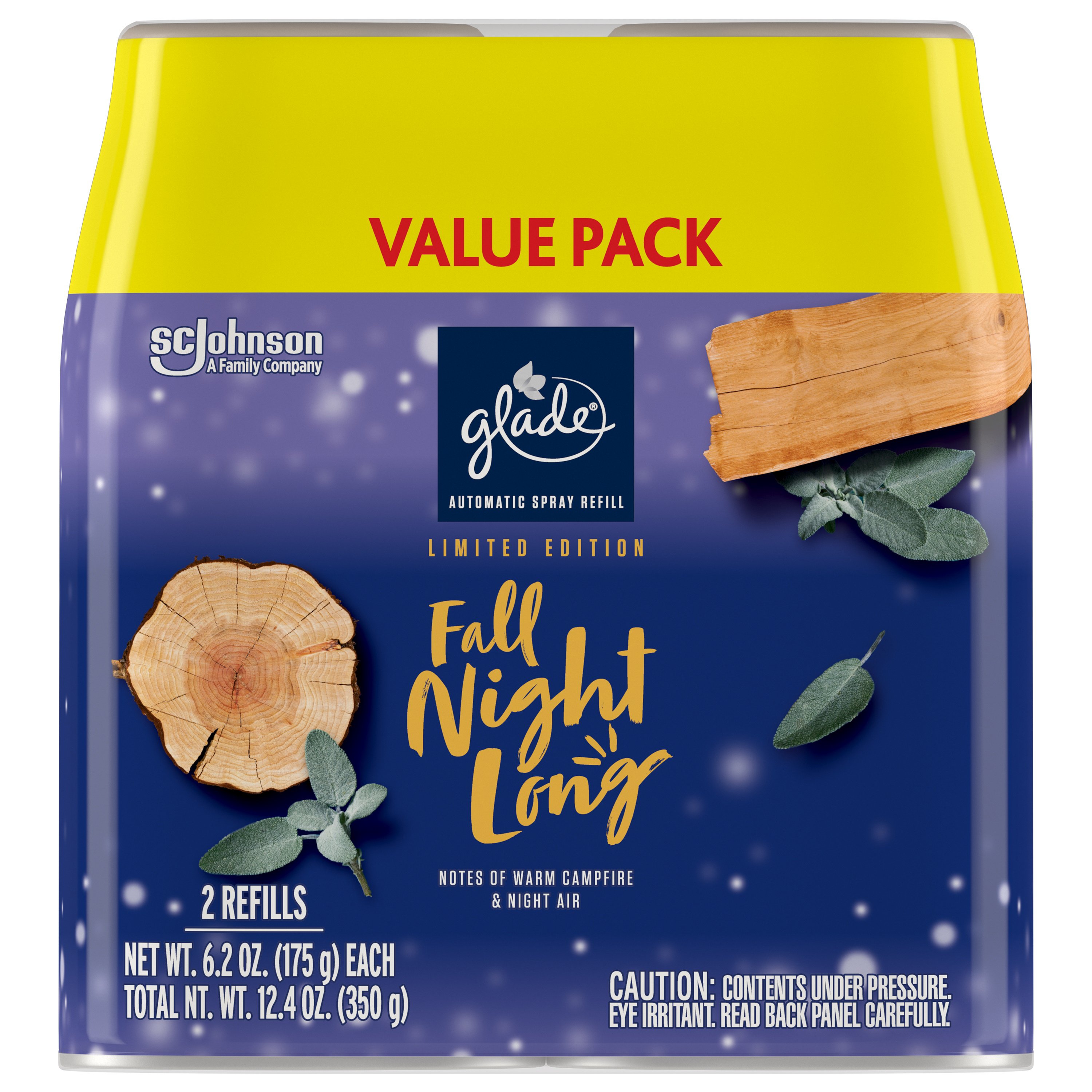 Glade Automatic Spray Refill Value Pack Fall Night Long Shop Air