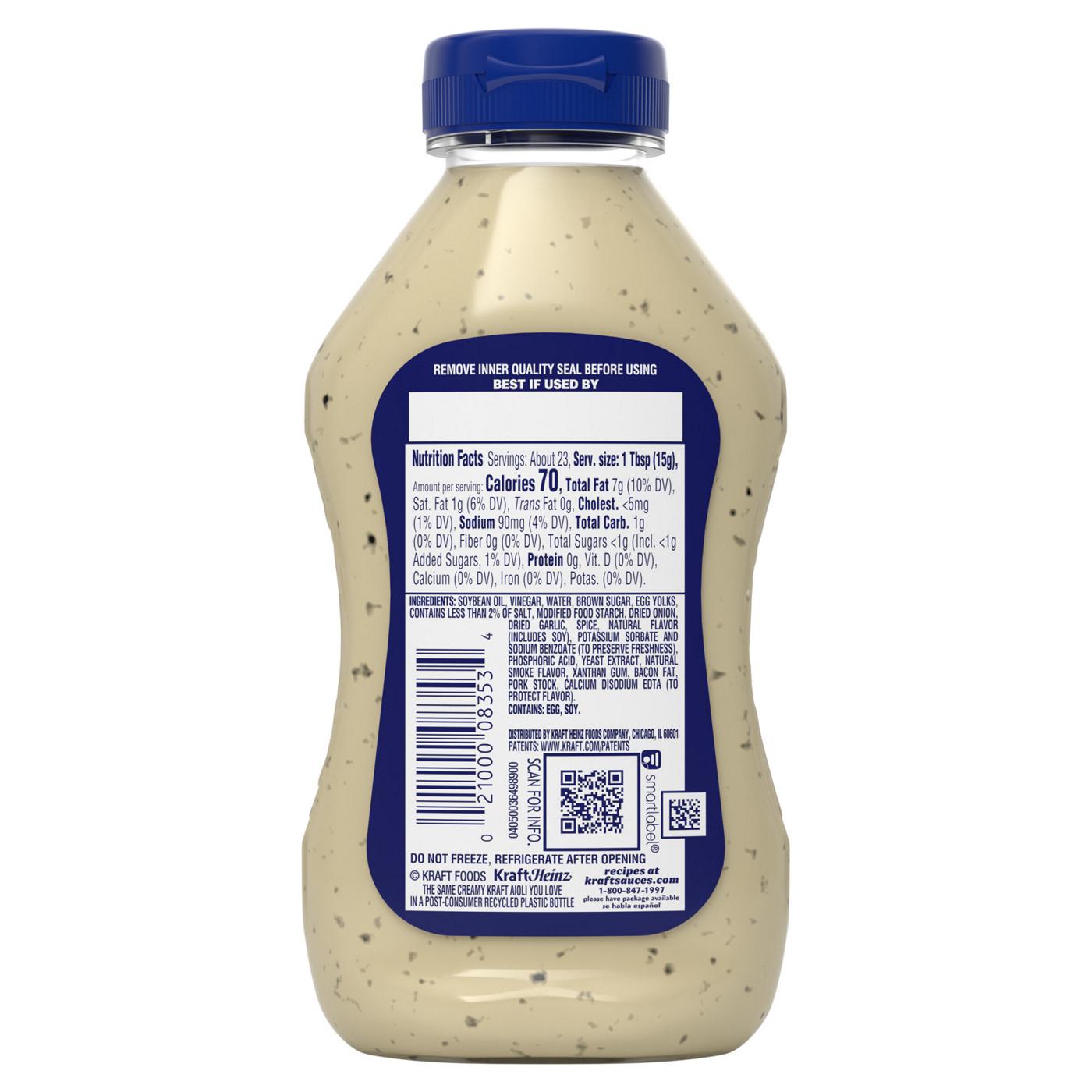 Kraft Smoky Hickory Bacon Flavored Aioli, 12 Oz; image 4 of 5