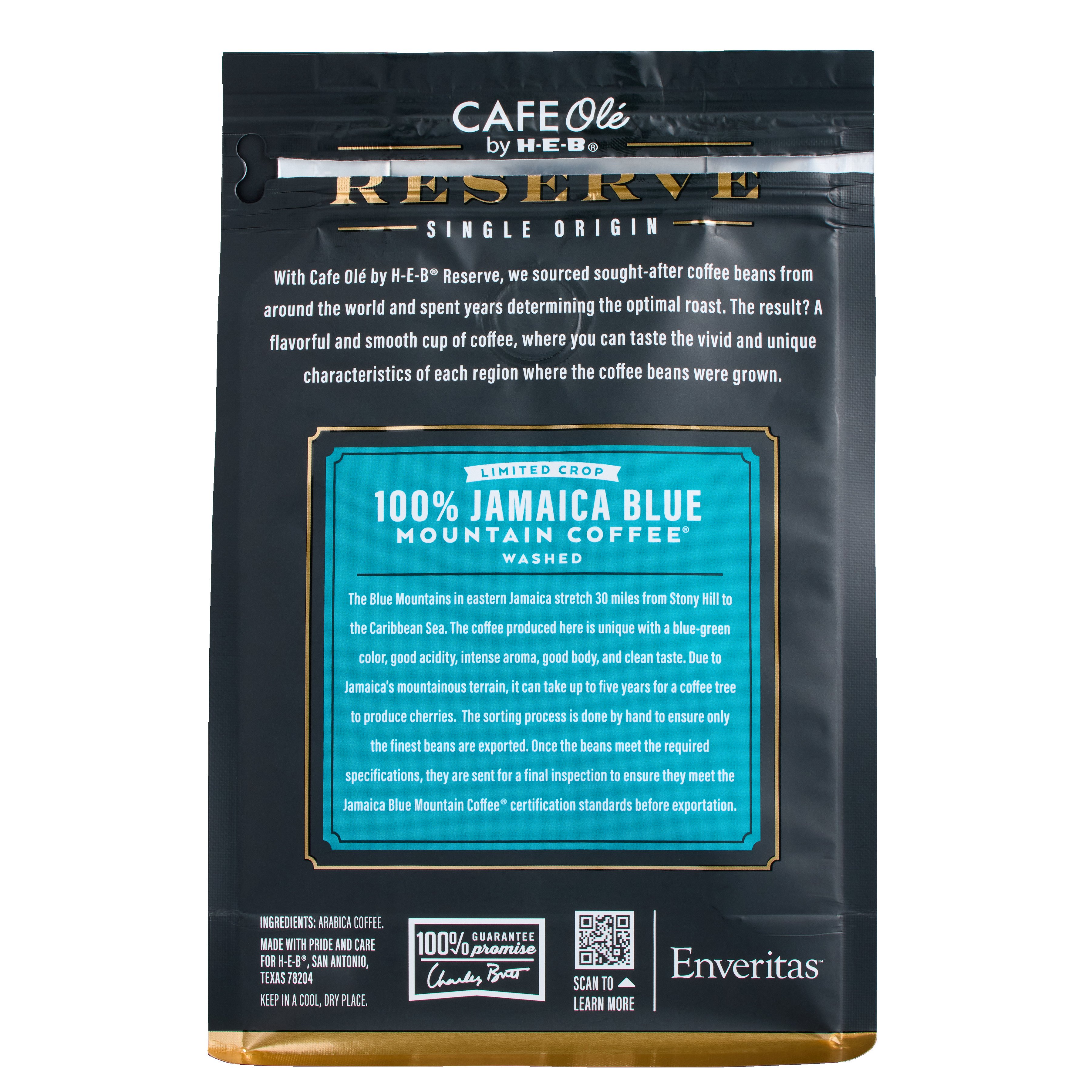 CAFE Olé by H-E-B Reserve Single Origin Whole Bean Jamaica Blue