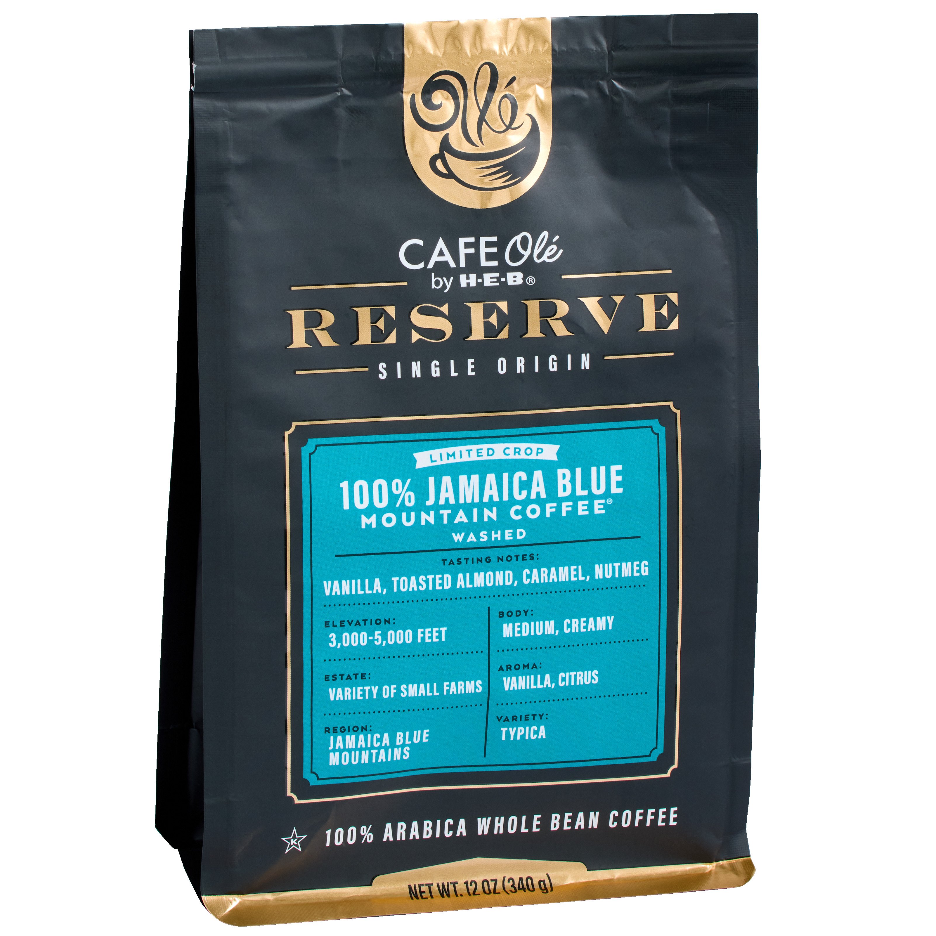 CAFE Olé by H-E-B Reserve Single Origin Whole Bean Jamaica Blue