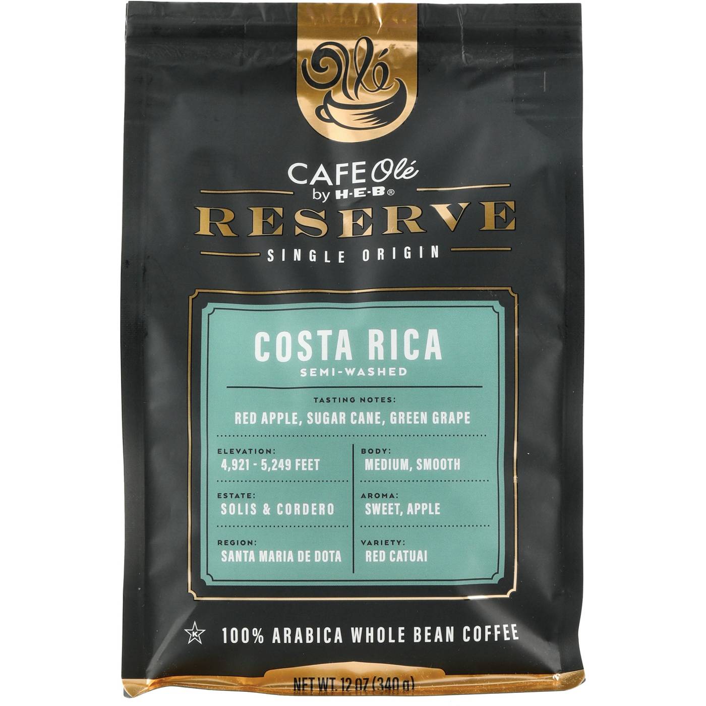 CAFE Olé by H-E-B Reserve Single Origin Whole Bean Costa Rica Coffee; image 1 of 3