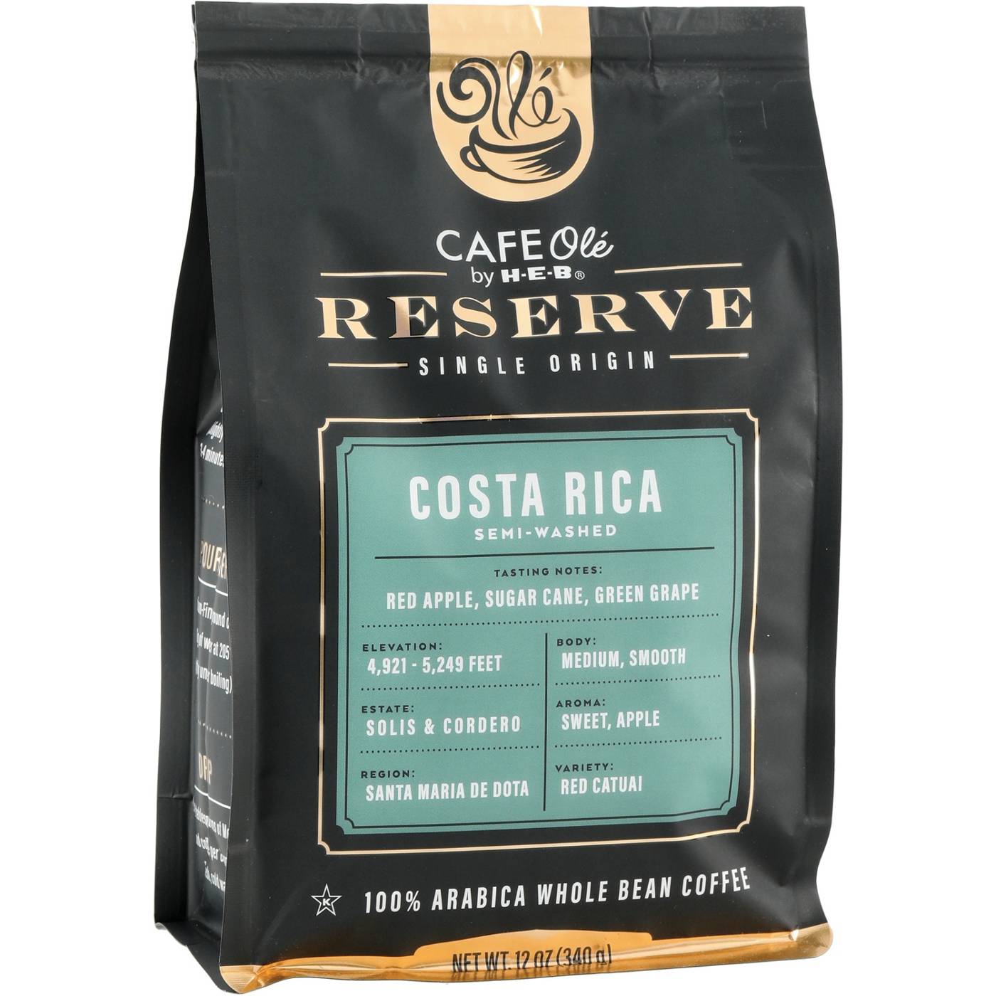 CAFE Olé by H-E-B Reserve Single Origin Whole Bean Costa Rica Coffee; image 2 of 3