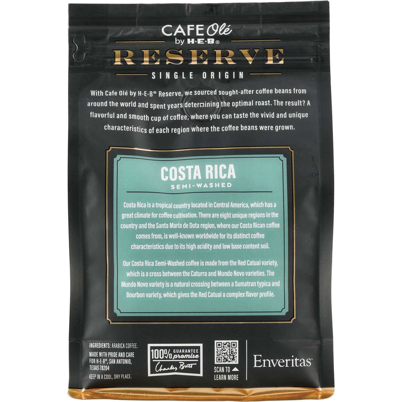 CAFE Olé by H-E-B Reserve Single Origin Whole Bean Costa Rica Coffee; image 3 of 3