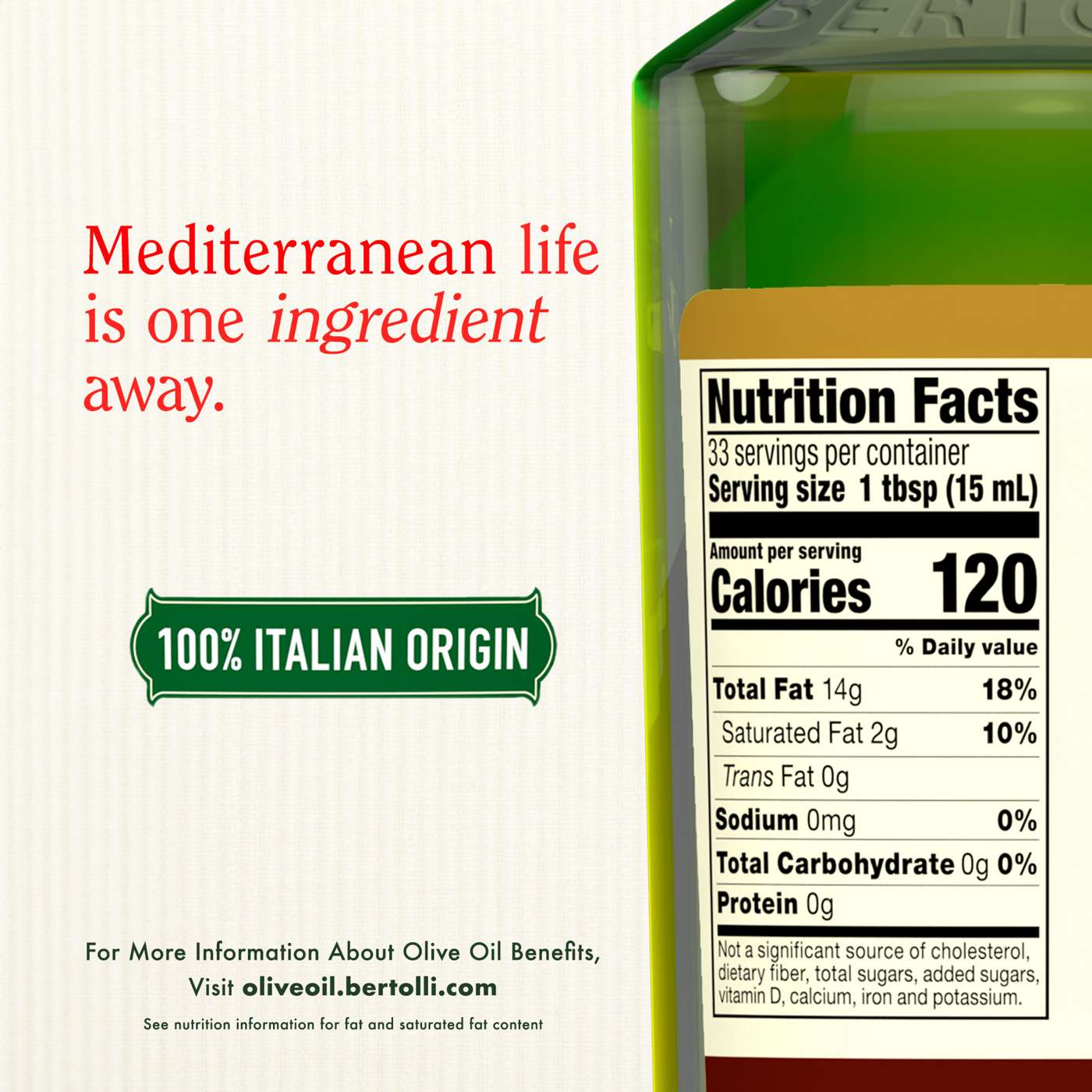 Bertolli d'Italia Extra Virgin Olive Oil; image 2 of 2