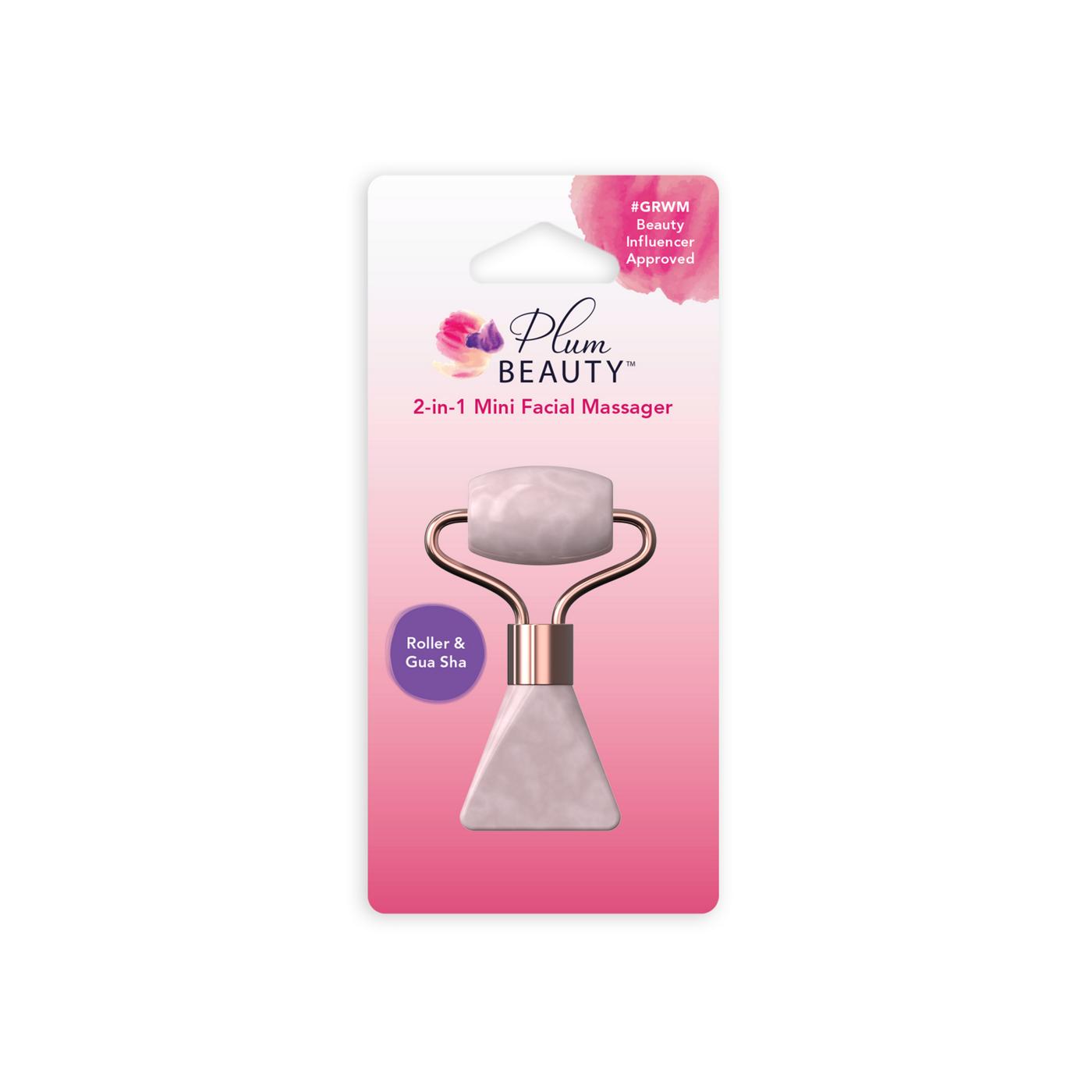 Plum Beauty 2-In-1 Mini Facial Massager - Rose Quartz - Shop Accessories at  H-E-B