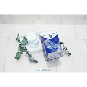 Vicks VapoShower Max Tablets, Non-Medicated Eucalyptus Shower Steamer Tablets, Menthol, Aromatherapy