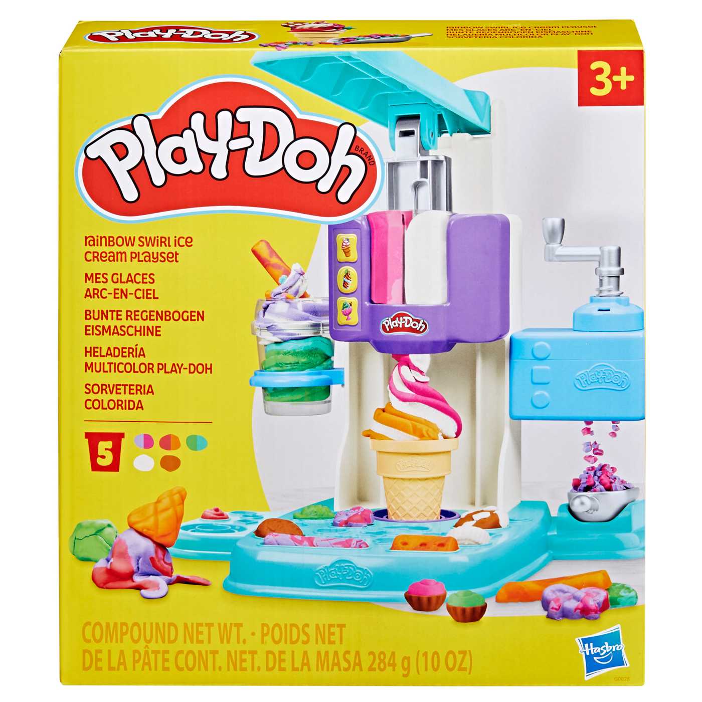 Play-Doh Rainbow Swirl Ice Cream Playset; image 1 of 4