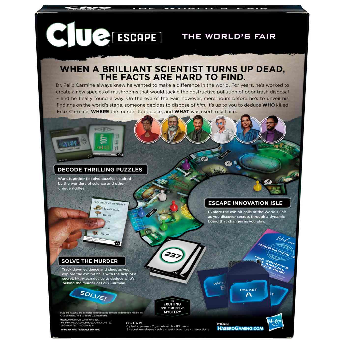 Clue Escape: The Worlds Fair Board Game; image 3 of 4