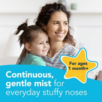 Vicks Sinex Kids Saline Easy Mist, Gently Clears & Soothes Everyday Stuffy Noses