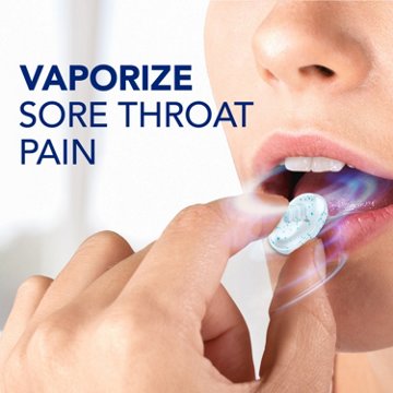 Vicks VapoCOOL SEVERE Max Strength Menthol Sore Throat Lozenge, Winterfrost Flavor, 45 ct
