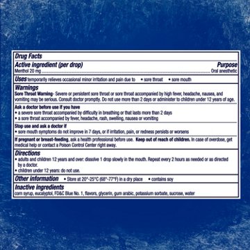 Vicks VapoCOOL SEVERE Max Strength Menthol Sore Throat Lozenge, Winterfrost Flavor