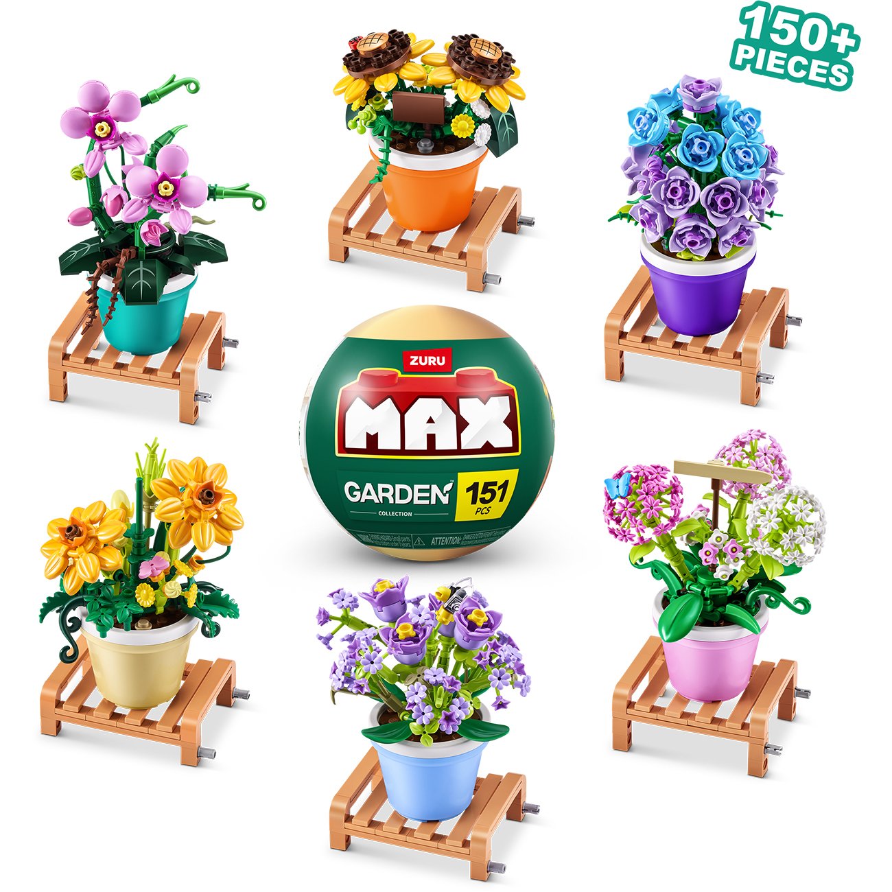 フラワー・ガーデニング trururu Zuru MAX Garden Collection Building Bricks Capsule - Shop Lego