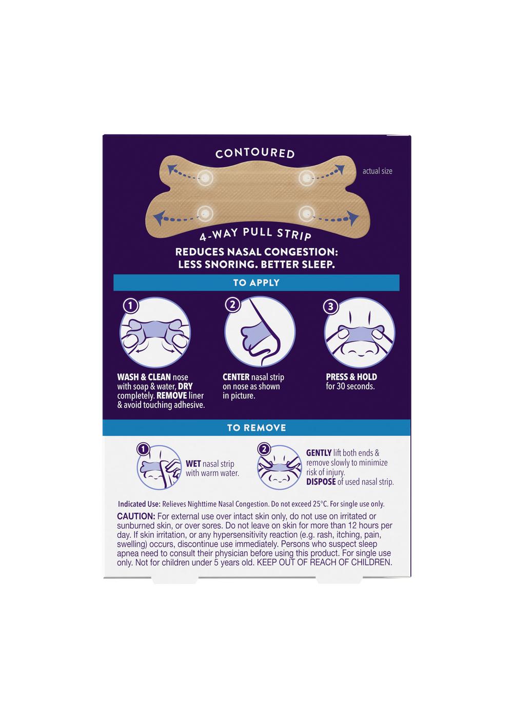 Vicks ZzzQuil Ultra Sleep Nasal Strips - Tan; image 3 of 5