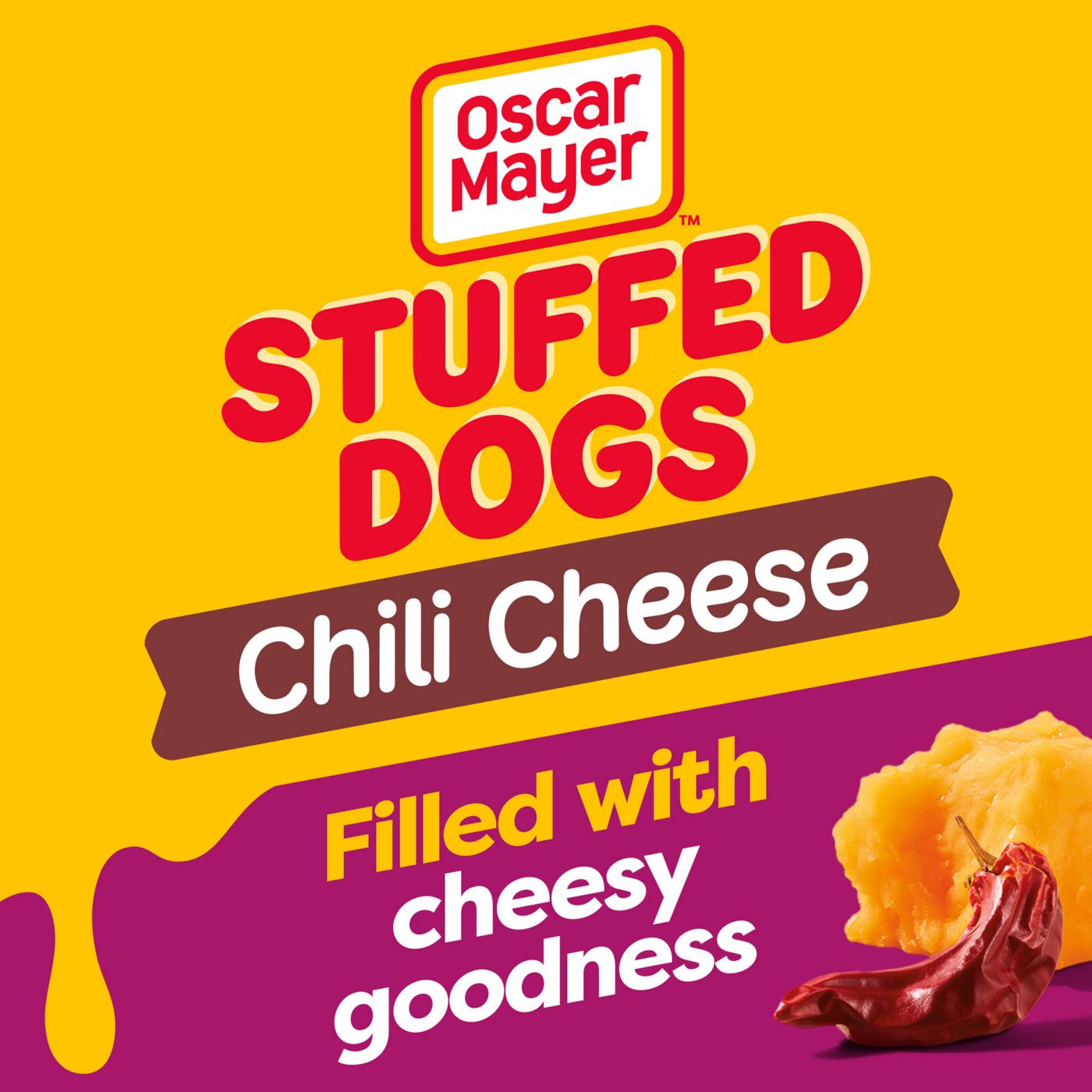 Oscar Mayer Chili Cheese Stuffed Hot Dogs; image 4 of 5