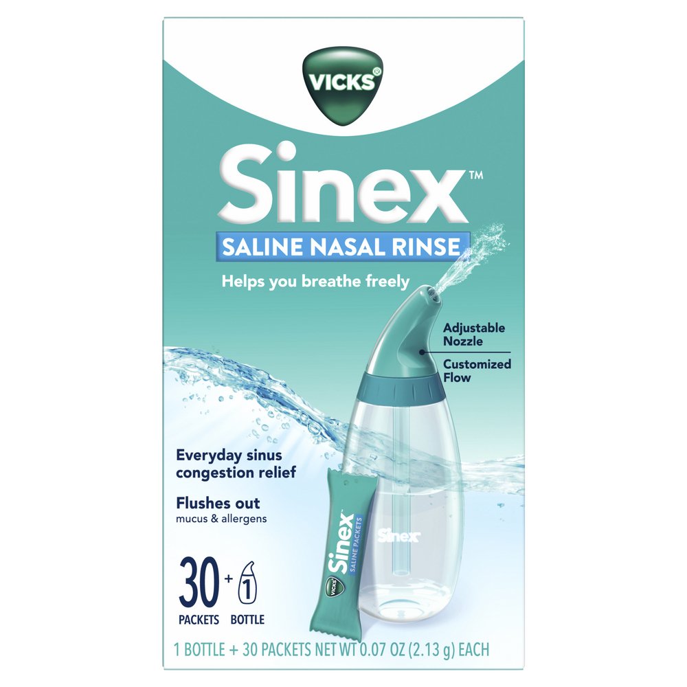 Vicks Sinex Saline Nasal Rinse Kit - Shop Sinus & allergy at H-E-B