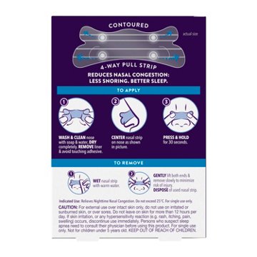 Vicks ZzzQuil Sleep Nasal Strips, Snoring Relief from Nasal Congestion