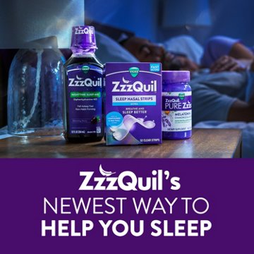 Vicks ZzzQuil Sleep Nasal Strips, Snoring Relief from Nasal Congestion