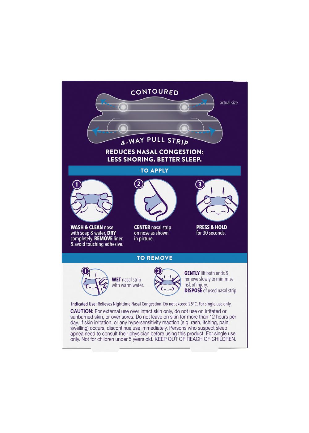 Vicks ZzzQuil Ultra Sleep Nasal Strips - Clear; image 4 of 5