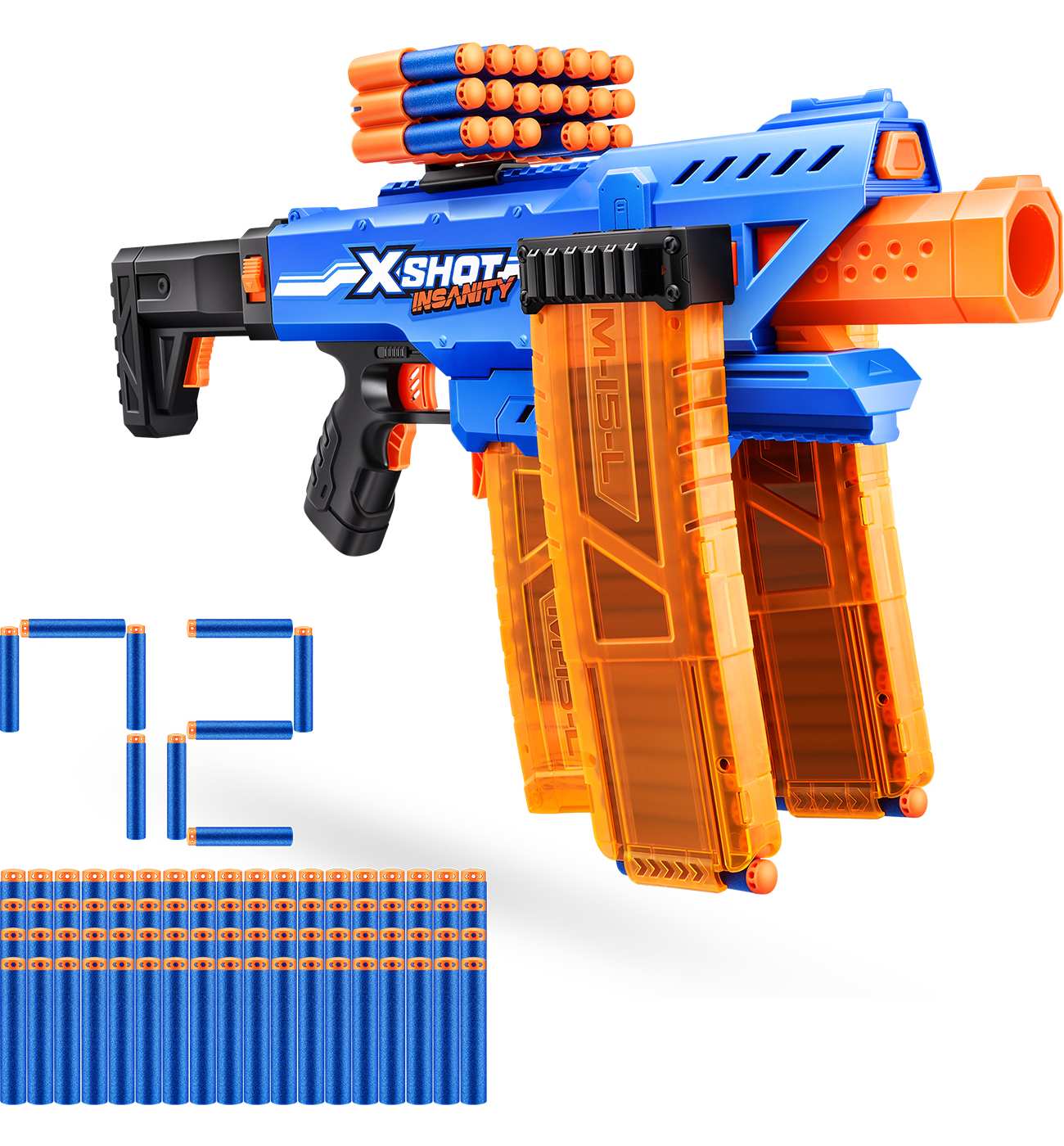 Zuru XSHOT Insanity Motorized Clip Mania Dart Blaster; image 2 of 3