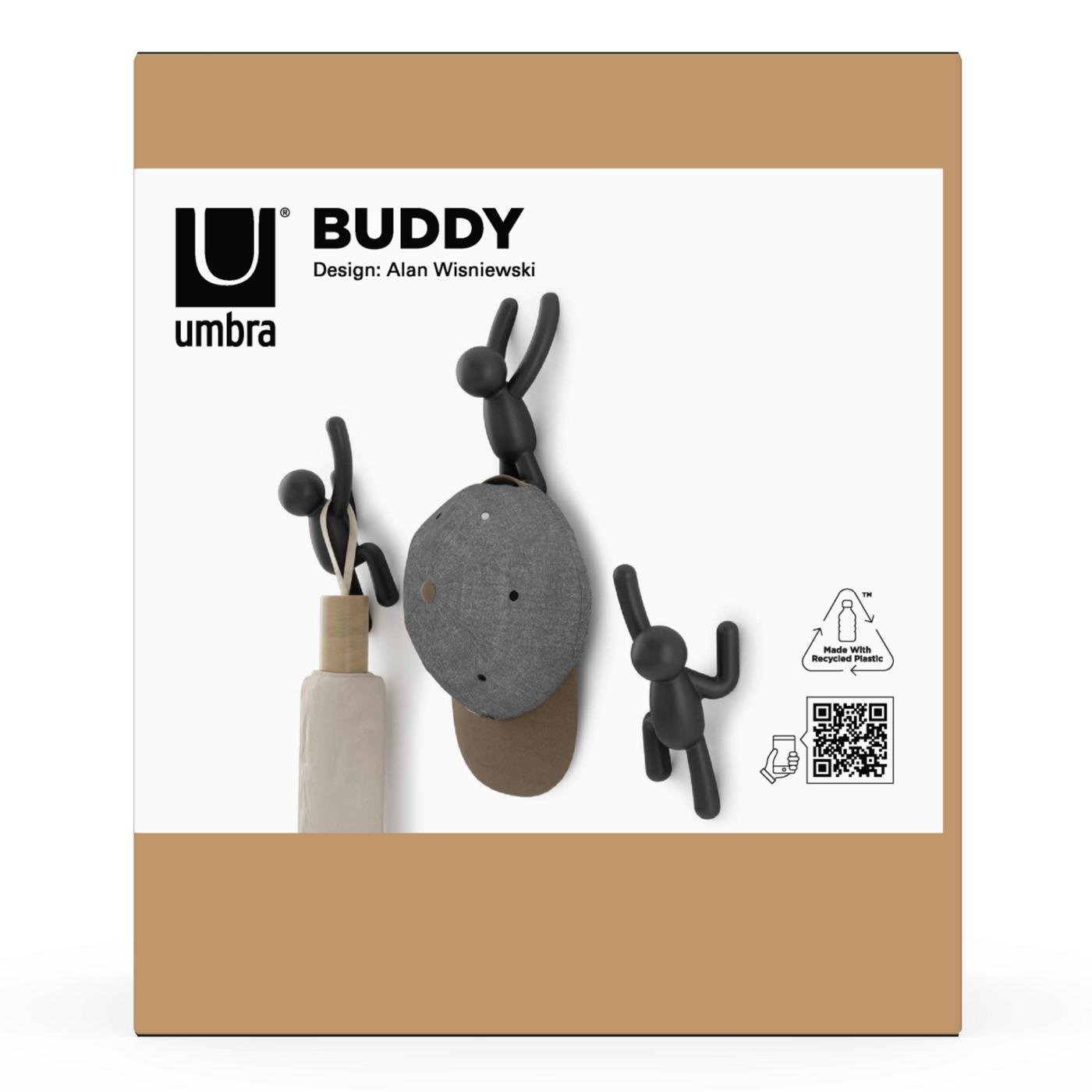 Umbra Buddy Wall Hooks - Black; image 1 of 7