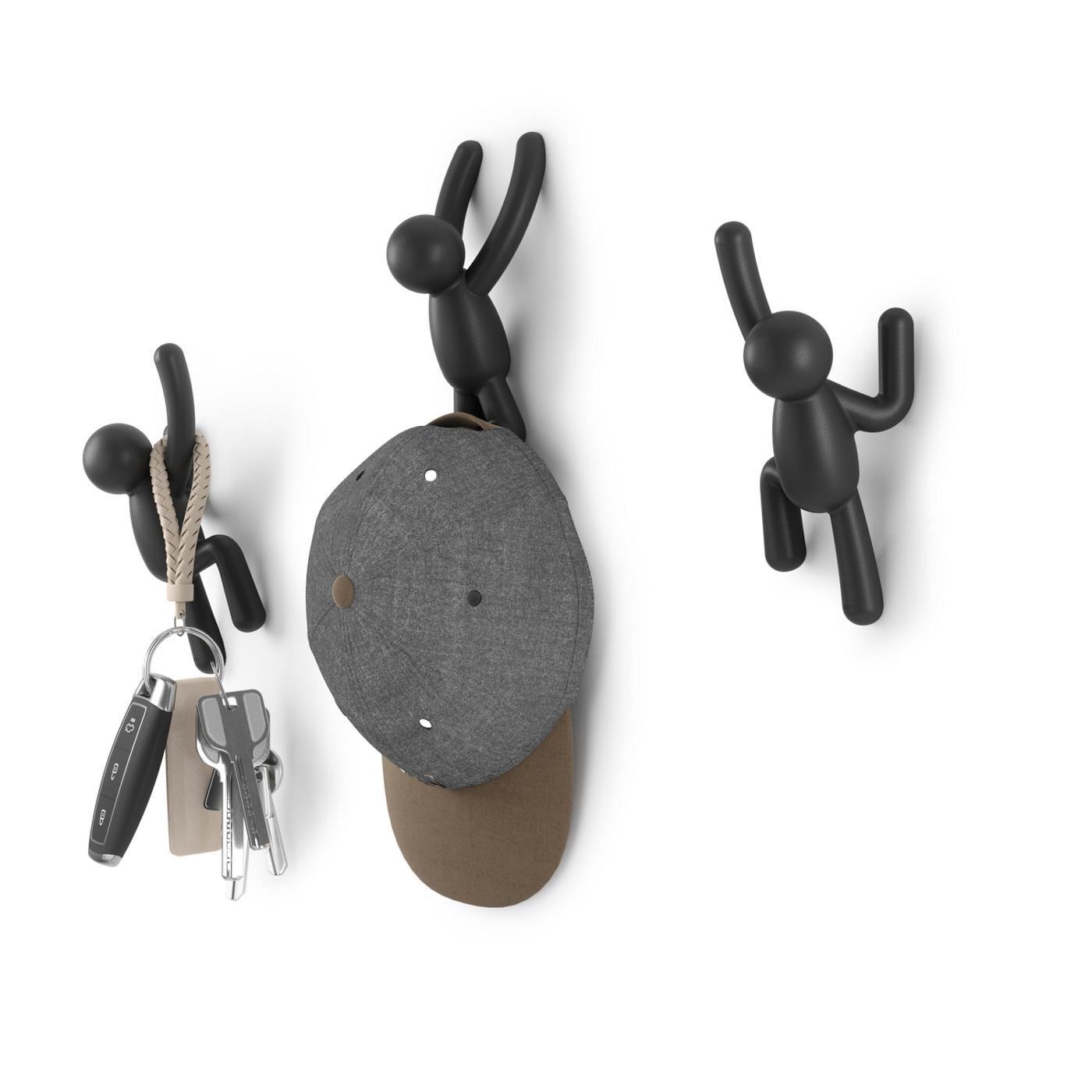Umbra Buddy Wall Hooks - Black; image 3 of 6