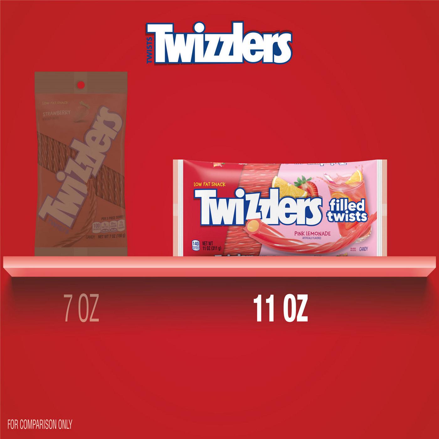 Twizzlers Filled Twists Pink Lemonade Licorice Candy; image 4 of 4
