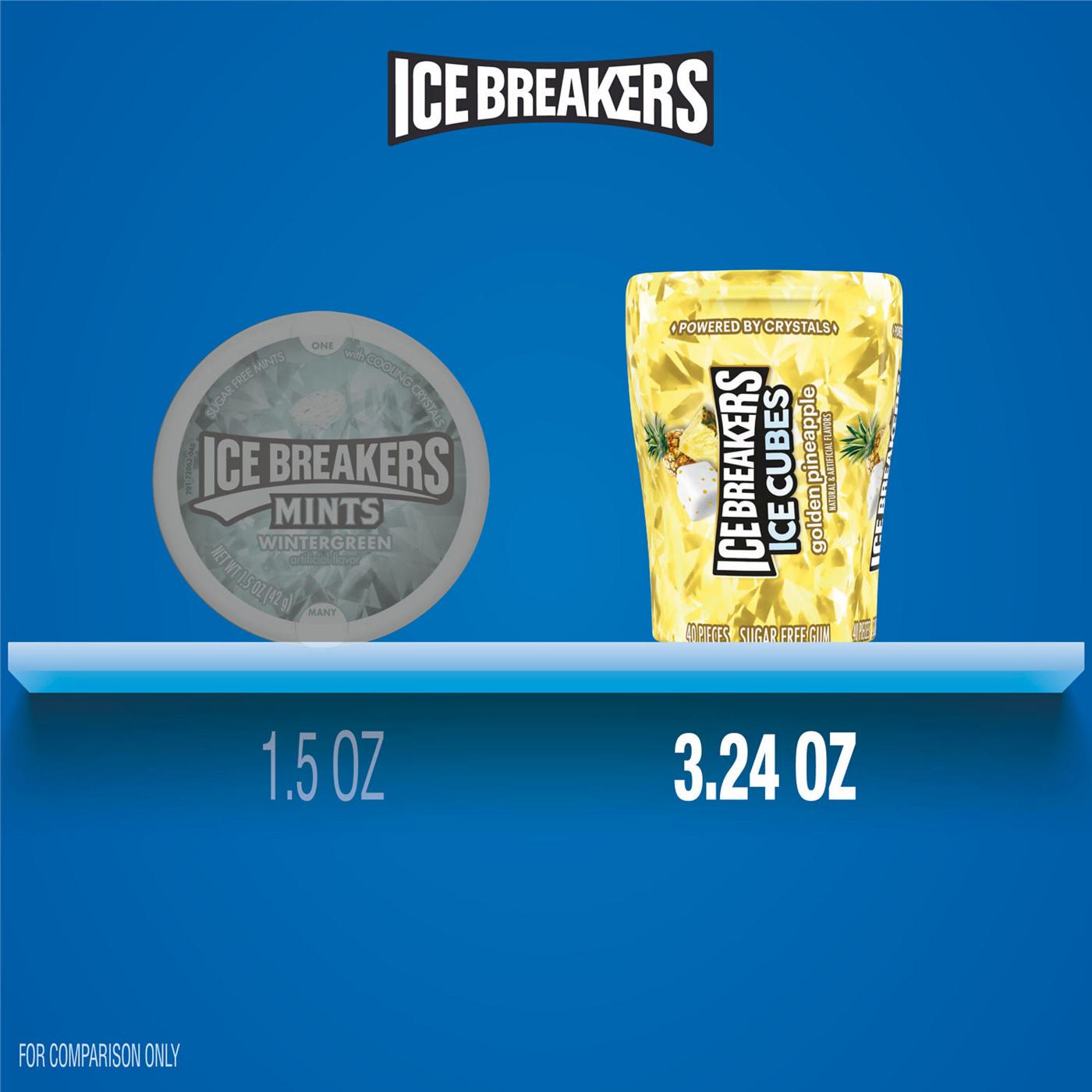 Ice Breakers Ice Cubes Golden Pineapple Sugar Free Chewing Gum Bottle; image 4 of 6