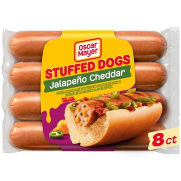 Oscar Mayer Jalapeo Cheddar Stuffed Hot Dogs, 16 oz
