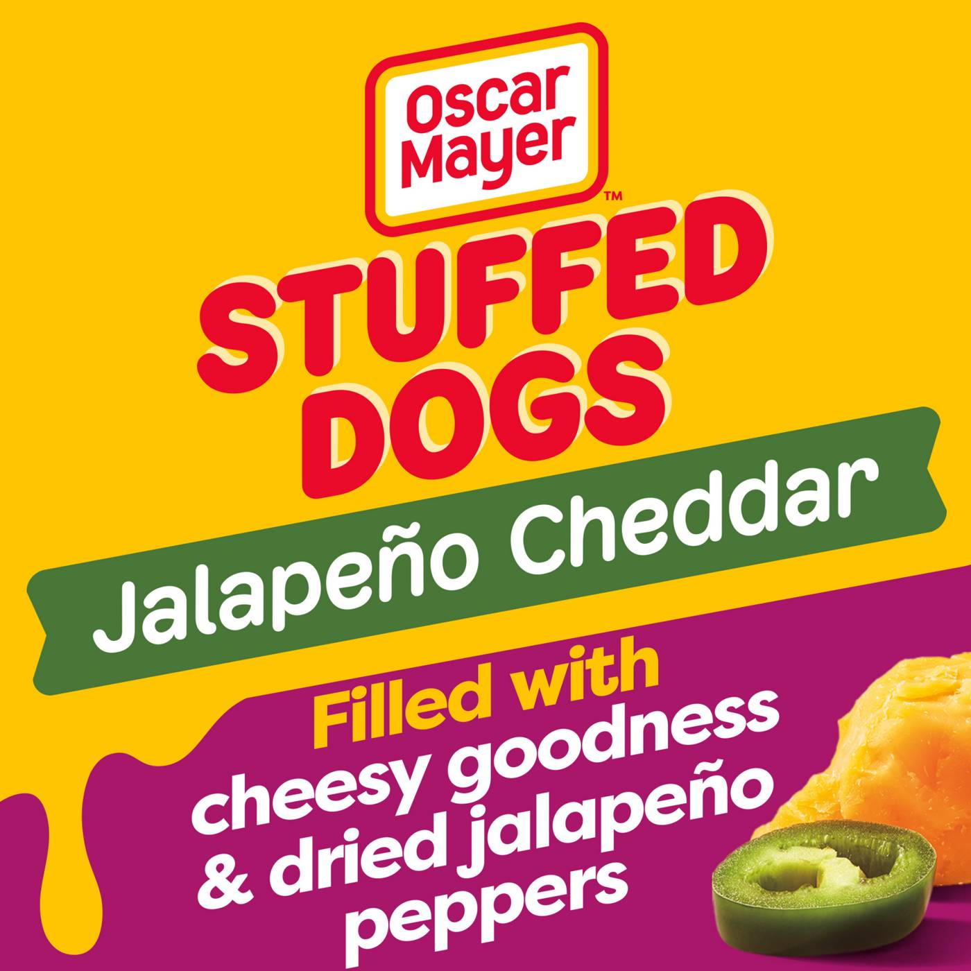 Oscar Mayer Jalapeo Cheddar Stuffed Hot Dogs; image 4 of 5